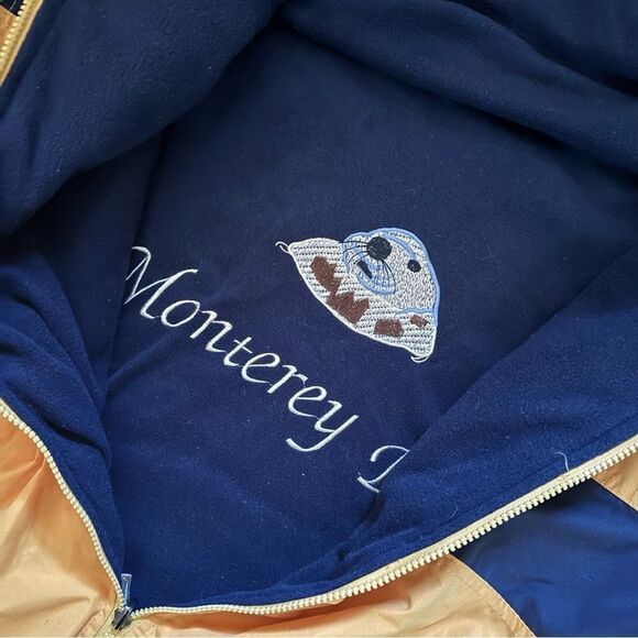 Monterey California Yellow & Blue Reverseable Winter Coat Size Large/XL - Picture 6 of 10